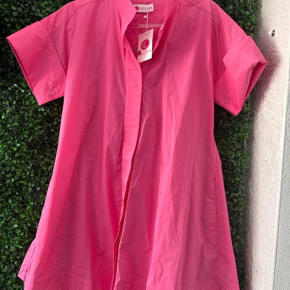 NWT Caryn Lawn Short Sleeve Shirt Dress - Picture 6 of 8